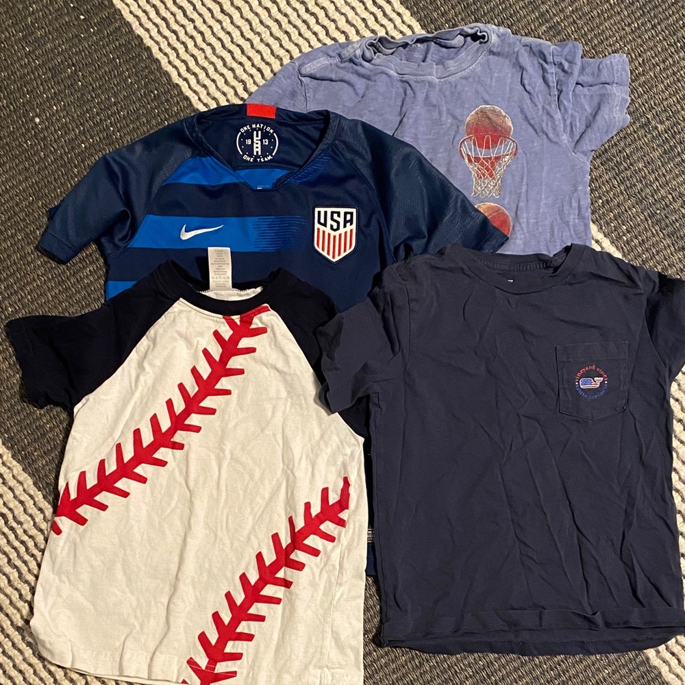 Bundle of sport themed shirts